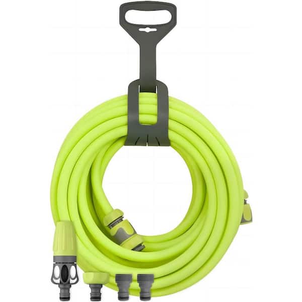 Cubilan 1/2 in. x 50 ft. Garden Hose Kit with Quick Connect Attachments, Heavy-Duty, Lightweight, ZillaGreen