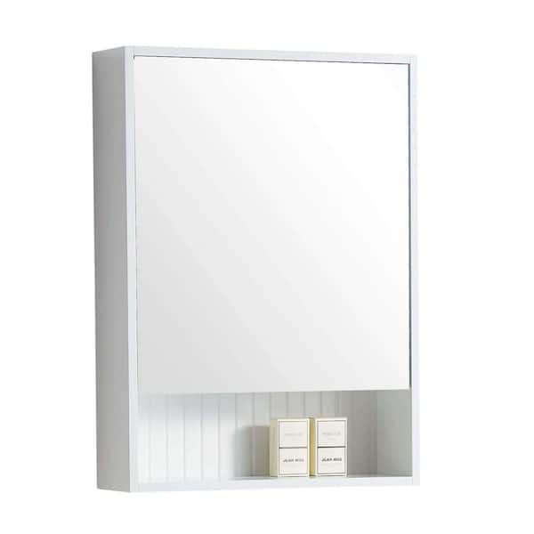 Boost-M2 84 W x 32 H Bathroom Narrow Light Medicine Cabinets with Vanity Mirror Recessed or Surface