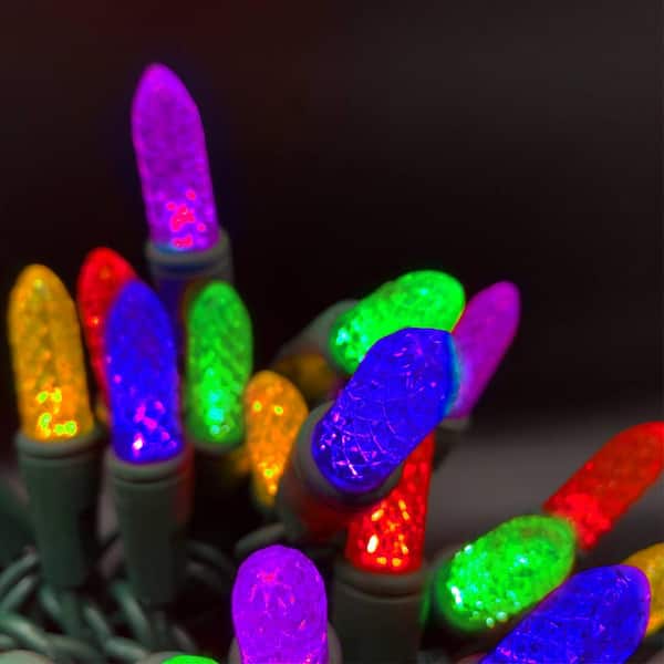 HOLIDYNAMICS HOLIDAY LIGHTING SOLUTIONS Multi-Color M8 LED Lights with 4 in. Spacing (Set of 50)
