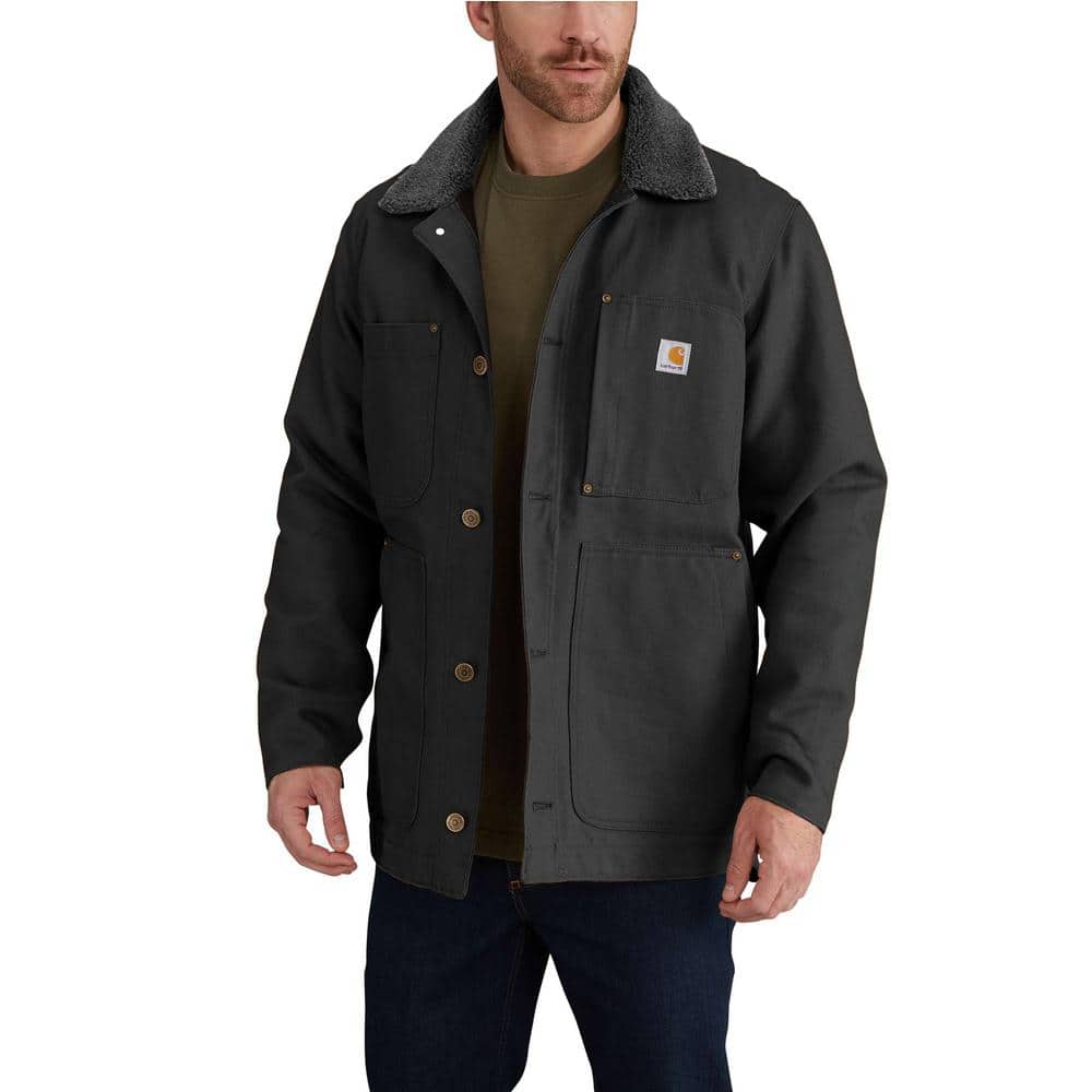 Carhartt Men's Tall Large Black Cotton Full Swing Chore Coat