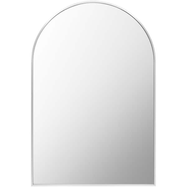 Aranya 19.69 in. x 29.53 in. Silver Framed Decorative Mirror
