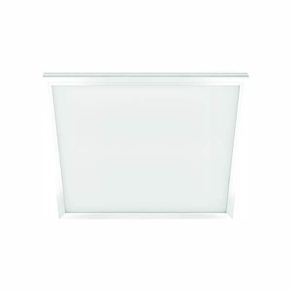 Photo 1 of 1 ft. x 1 ft. 10-Watt Dimmable White Integrated LED Edge-Lit Flat Panel Flush Mount Light with Color Changing CCT