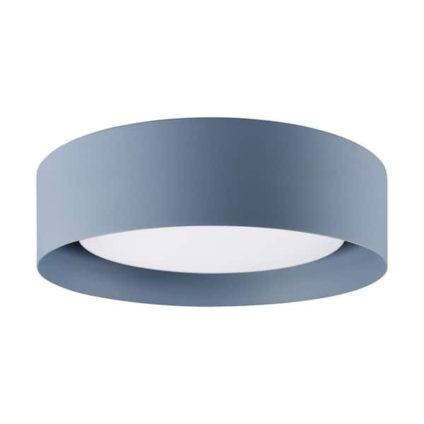 Bromi Design Lynch 3 Light 15.75 In. Gray Flush Mount Ceiling Fixture ...