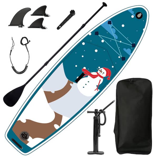 Unbranded 118 in. W x 33 in. L x 5 in. HInflatable Stand Up Paddle Board With Accessories