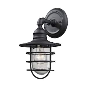 Vandon 1-Light Charcoal Outdoor Wall Sconce