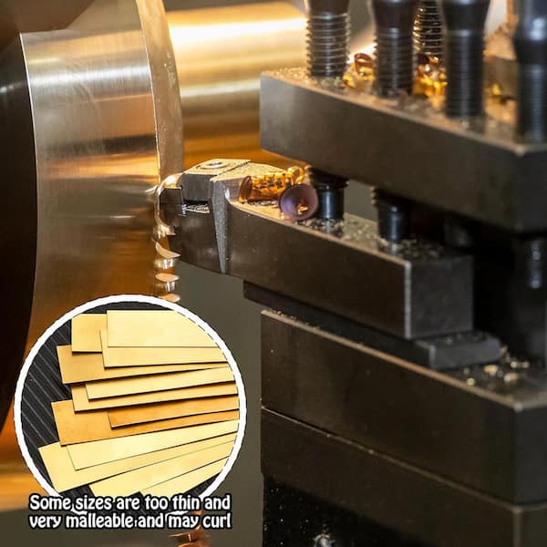Afoxsos Brass Shim Stock Assortment Metal Shims 0.002 in. 0.004 in
