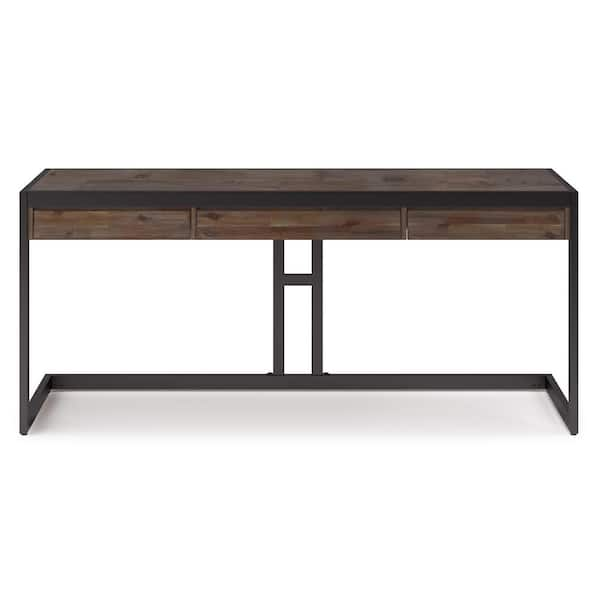 72 inch solid wood outlet desk