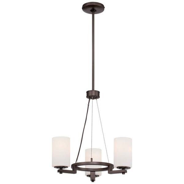 Minka Lavery Morlaix 3-Light Harvard Court Bronze Mini Chandelier