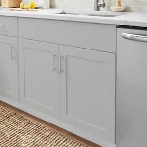 Avondale 33 in. W x 24 in. D x 34.5 in. H Ready to Assemble Plywood Shaker Sink Base Kitchen Cabinet in Dove Gray