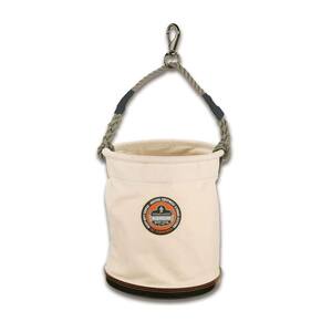 Arsenal 12.5 in Tool Bucket with Swivel Clip in White Canvas