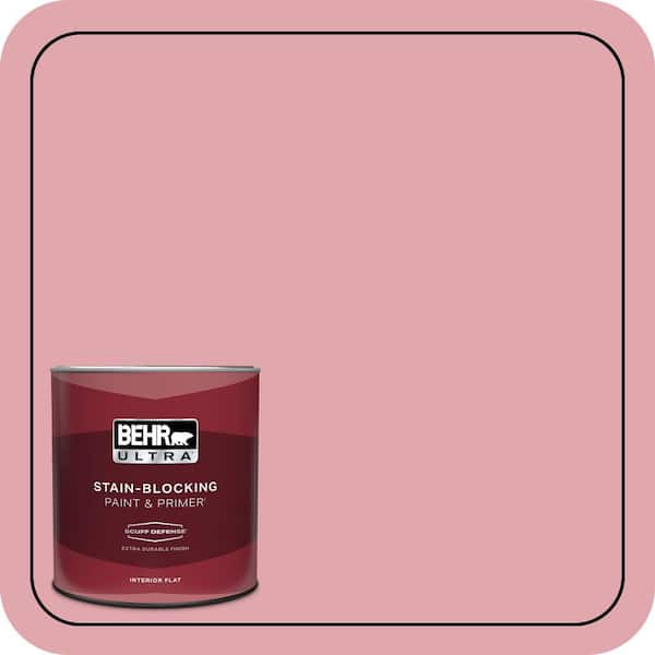BEHR ULTRA 1 qt. #M150-3 Apple Blossom Extra Durable Flat Interior Paint & Primer