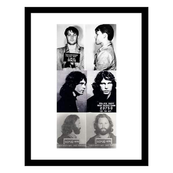 VENICE BEACH Collections Jim Morrison Mugshots by Unknown 1-Piece Framed Graphic Print Abstract Poster Art Print 18 in. x 14 in.