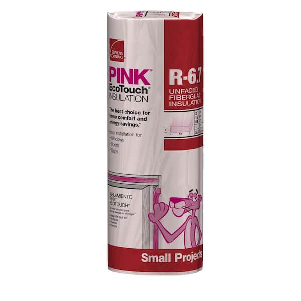 Owens Corning R- 6.7 Multi-Purpose, Small Project Unfaced Fiberglass Insulation Roll 16 in. x 4 ft. (1-Pack)