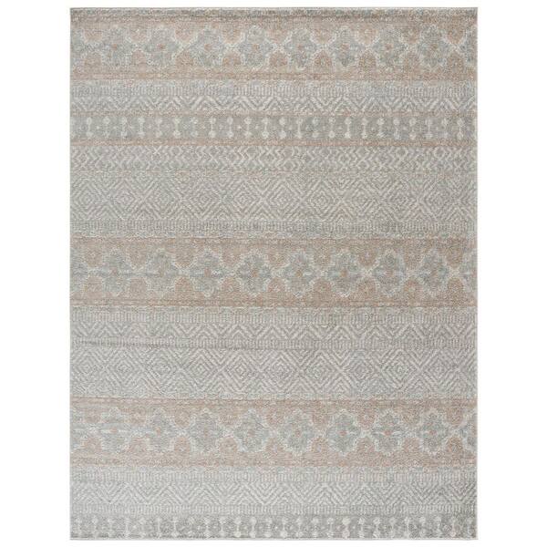 Madison 8 ft. x 10 ft. Gray Tribal Area Rug