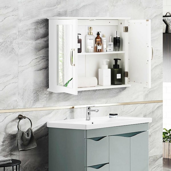 VEIKOUS Oversized Bathroom Medicine Cabinet Wall Mounted Storage