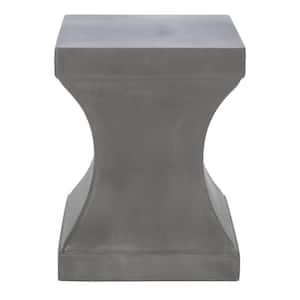 Curby Dark Gray Square Stone Indoor/Outdoor Accent Table