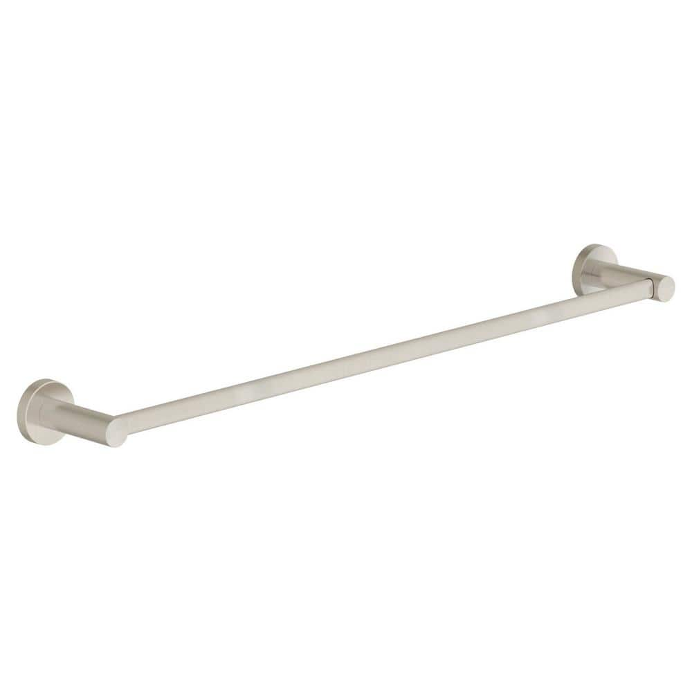 Symmons Dia 24 in. Wall Mounted Bathroom Towel Bar in Satin Nickel