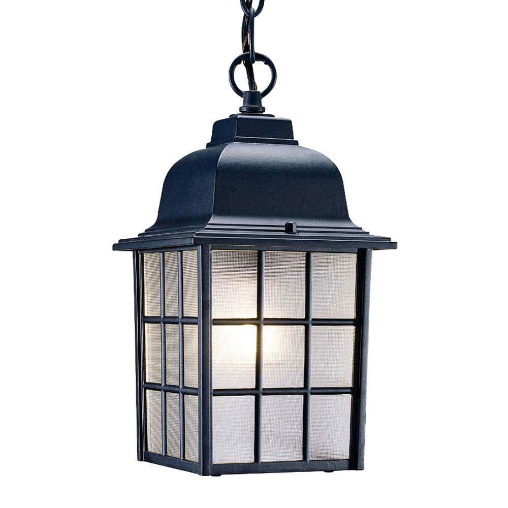 Nautica Collection 1-Light Matte Black Outdoor Hanging Light Fixture price history on PriceWatchPro