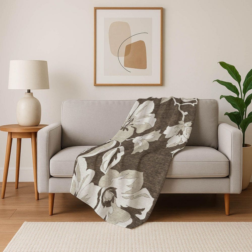 Premium Machine Washable ASB857 Brown 50 in. x 70 in. Sherpa Throw Blanket price history on PriceWatchPro