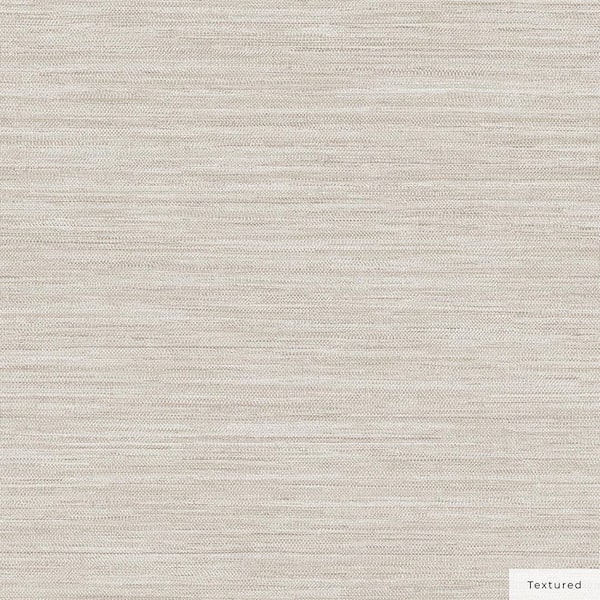 Ecru Horizontal Faux Grasscloth Vinyl Peel and Stick Textured Wallpaper Roll (Covers 15.37 sq. ft. )