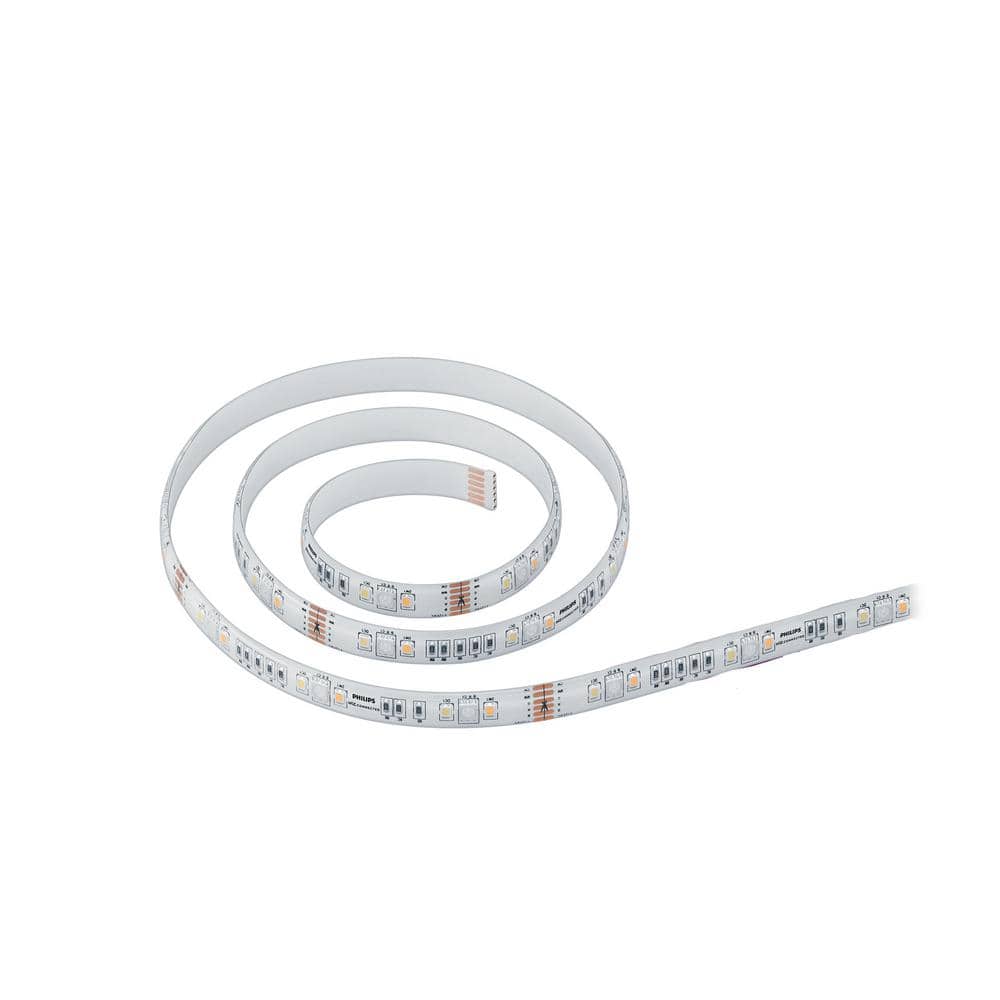 Philips 6.6 ft. Smart Plug-in Color and Tunable White Dimmable Wi-Fi Wiz Connected  Light Strip 560755 - The Home Depot
