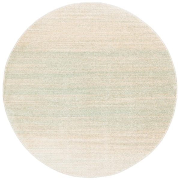 SAFAVIEH Adirondack Green/Ivory 6 ft. x 6 ft. Gradient Round Area Rug