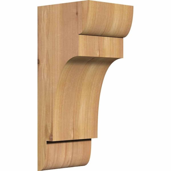 Ekena Millwork 5-1/2 in. x 6 in. x 14 in. Western Red Cedar New Brighton Smooth Corbel