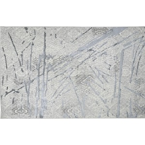 Shifra Abstract Gray 9 ft. x 12 ft. Area Rug