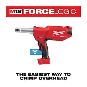 M18 18V Lithium-Ion Cordless FORCE LOGIC 6-Ton Pistol Utility Crimping (Tool-Only)