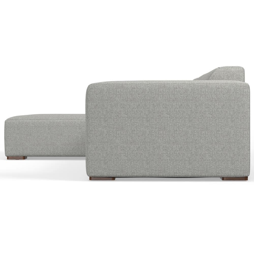 Pale Gray Fabric Lawson Modular Sectional Sofa with Chaise