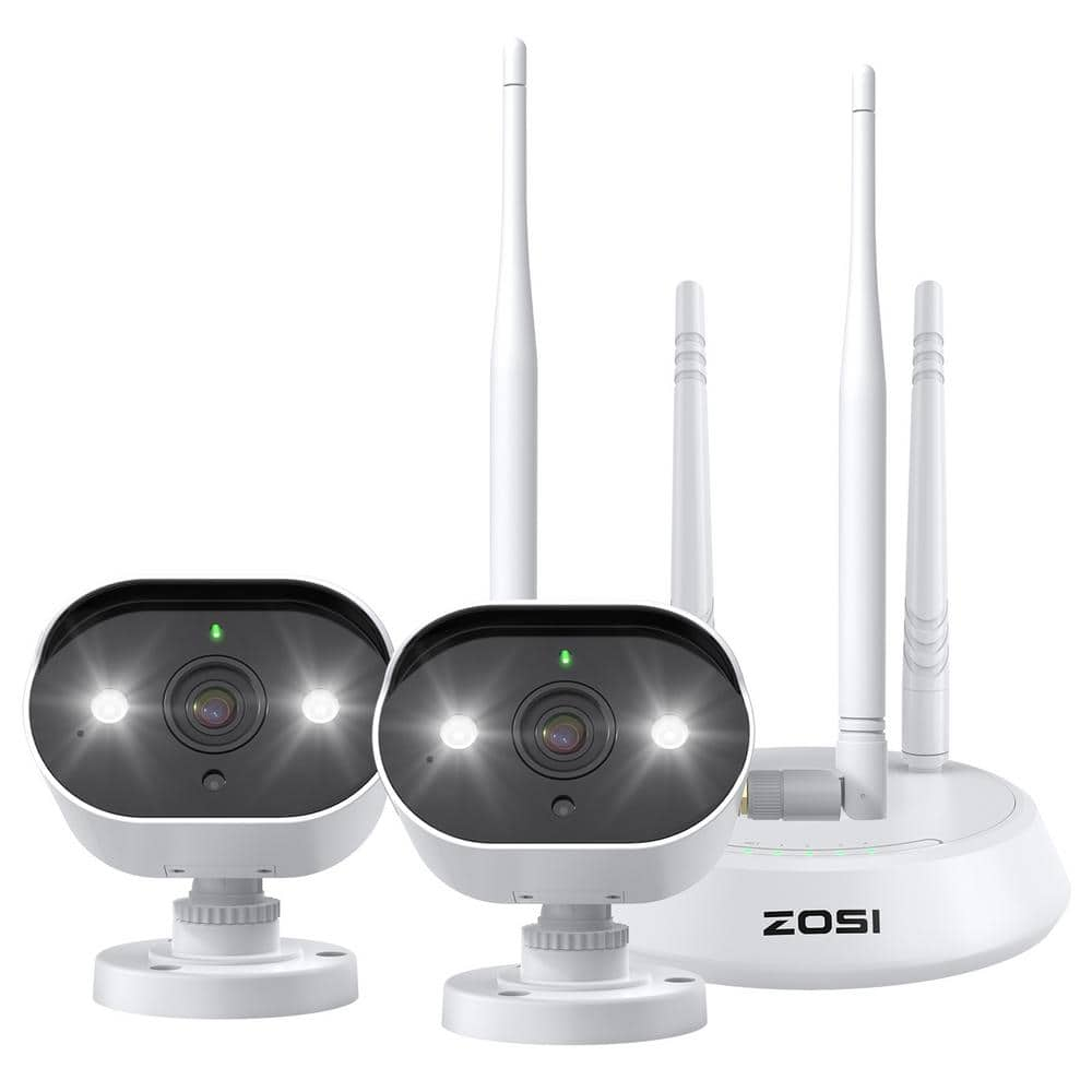 ZOSI 3K 5MP Wireless Home Security Camera System with 2 WIFI Outdoor ...