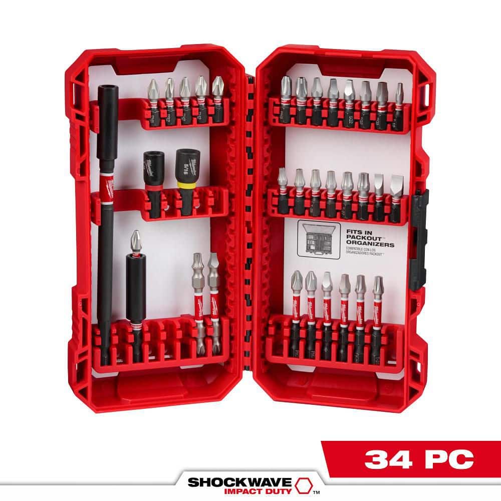 SHOCKWAVE Impact Duty Alloy Steel Driver Bit Set (34-Pieces) price history on PriceWatchPro