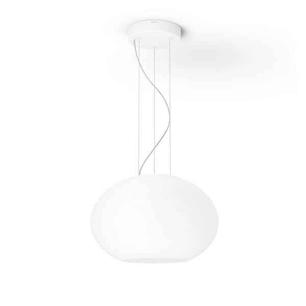 telex fredelig ulovlig Philips Hue Flourish White and Color Ambiance Smart Integrated LED Pendant  Light 4090631U9 - The Home Depot