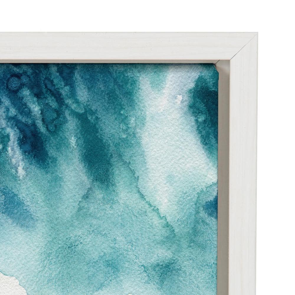 North Shore Coastal Canvas Print with White Frame, 18x24
