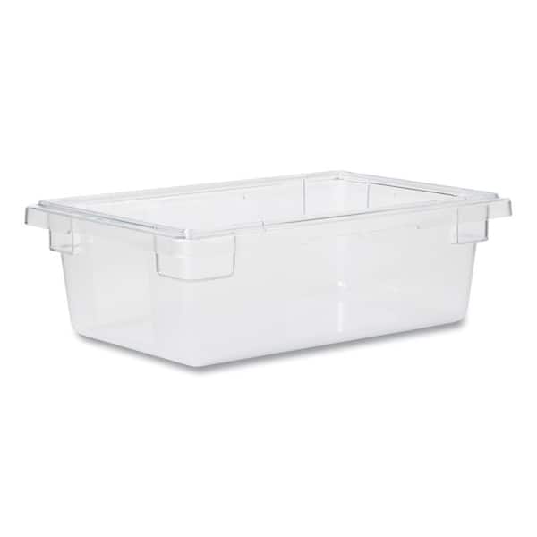 Cambro 2 Quart Clear Square Food Storage Containers with Lids, Set of 2 