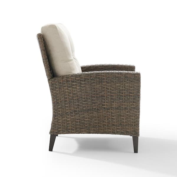 Crosley Furniture Rockport Wicker High, High Back Rattan Chairs Outdoor