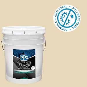 5 gal. PPG12-32 Sandcastle Symphony Eggshell Antiviral and Antibacterial Interior Paint with Primer