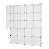 Winado 72 in. H x 18.5 in. W x 57.8 in. D White Plastic Portable Closet with Cube Organizer