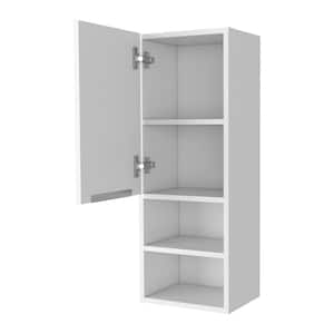 11.81 in. W x 10.04 in. D x 32.17 in. H Bathroom Storage Wall Cabinet in White