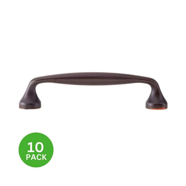 10-Pack Mason 4-1/4 in. (108 mm) Center-to-Center Classic Oil Rubbed Bronze Bar Drawer Pull