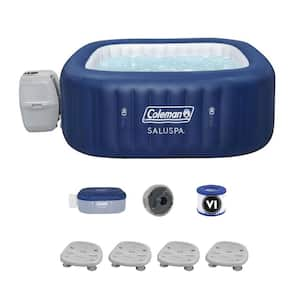 Atlantis 6-Person AirJet Hot Tub with 4-Pack of Bestway SaluSpa Spa Seat