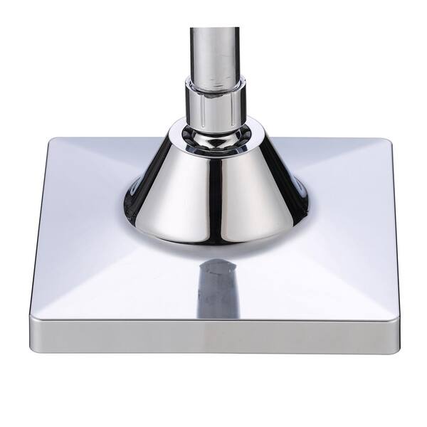 1-Spray 6 in. Single Wall Mount LED Lighted Fixed Rain Shower Head in Chrome 1-Spray 6 in. Single Wall Mount LED Lighted Fixed Rain Shower Head in Chrome