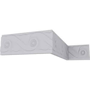 SAMPLE - 3/8 in. x 12 in. x 2-1/8 in. Urethane Marseille French Scroll Chair Rail Moulding
