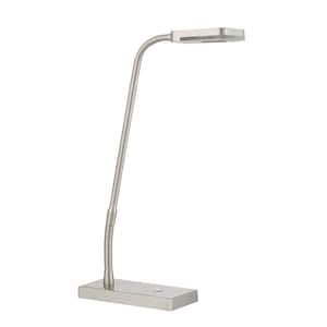 TAVV 22 in. Satin Nickel Dimmable Task and Reading Lamp