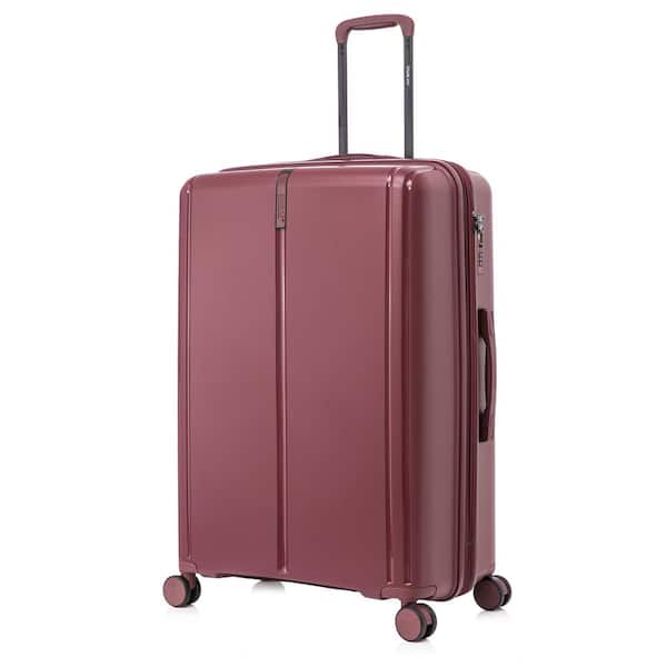 DUKAP Airley 28 in. Wine Lightweight Hard Side Spinner Carry-On Suitcase