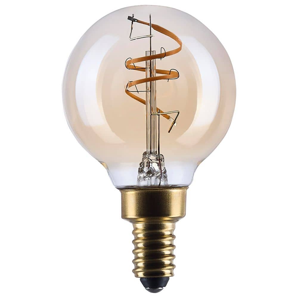 25-Watt Equivalent 2000K G16. 5 Candelabra Base Clear Glass Amber Coil Filament Dimmable Edison LED Light Bulb (24-Pack) price history on PriceWatchPro