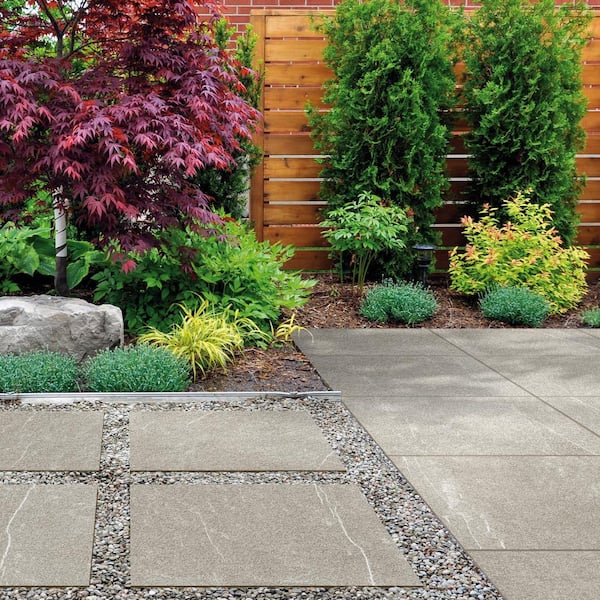 Corso Italia Sample - Alpe Greige 6 in. x 6 in. x 0.75 in. Stone Look Porcelain Paver