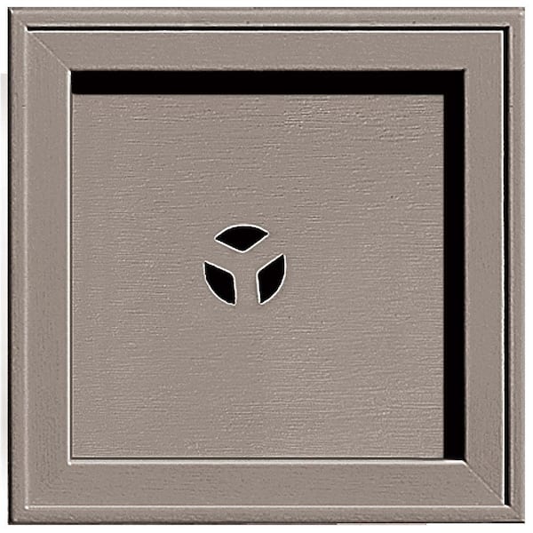 Builders Edge 7.75 in. x 7.75 in. #008 Clay Recessed Square Universal Mounting Block