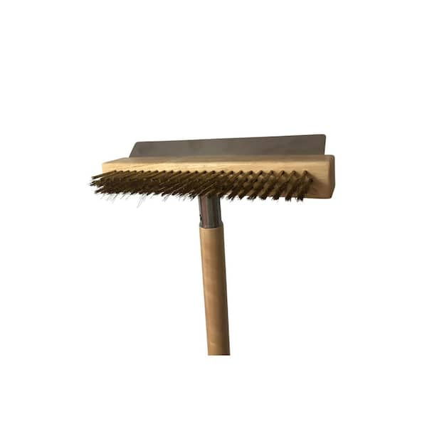 WPPO Pizza Oven Brush With Scraper and Wooden Handle [WKBA-47W]