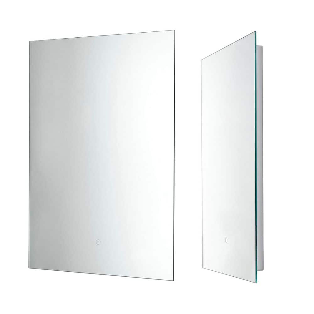 24 in. W x 32 in. H Rectangular Frameless Wall Mounted Bathroom Vanity Mirror with Dimmable 3-Color Soft Illumination price history on PriceWatchPro